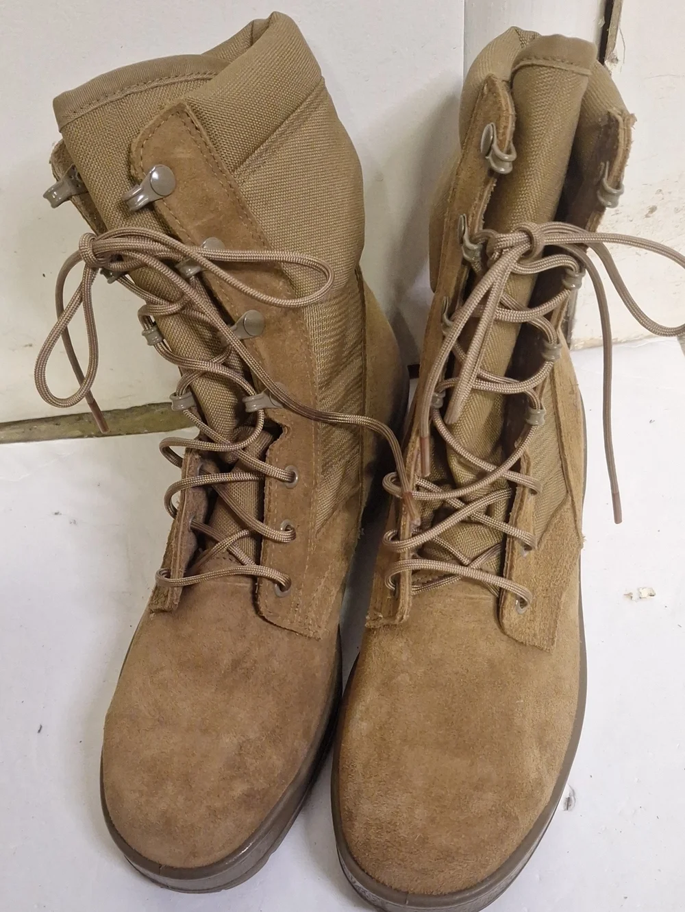 Thorogood VIbram Compliant Work Steel Toe Military  Leather   Boots Size 9W